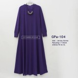 GPa-104 Gamis Polos Semi Klok